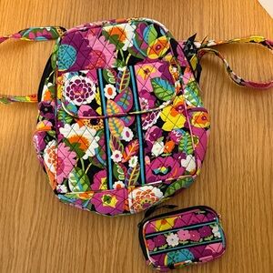 Vera Bradley VaVa Voom Small Backpack and Matching Pouch
